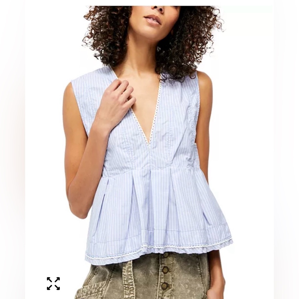 NWT Free People Feels Good Striped Tank